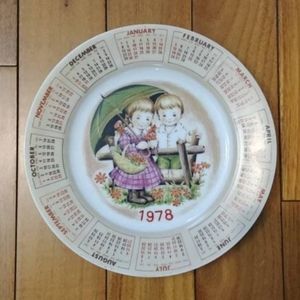 Chadwick‎ Miller Alpine Calander Decorative Plate 1978 Vintage